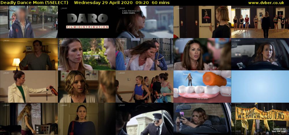 Deadly Dance Mom (5SELECT) Wednesday 29 April 2020 09:20 - 10:20