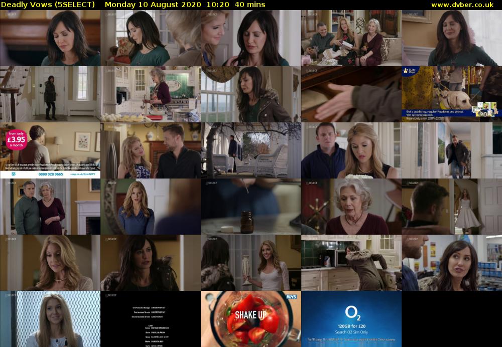 Deadly Vows (5SELECT) Monday 10 August 2020 10:20 - 11:00