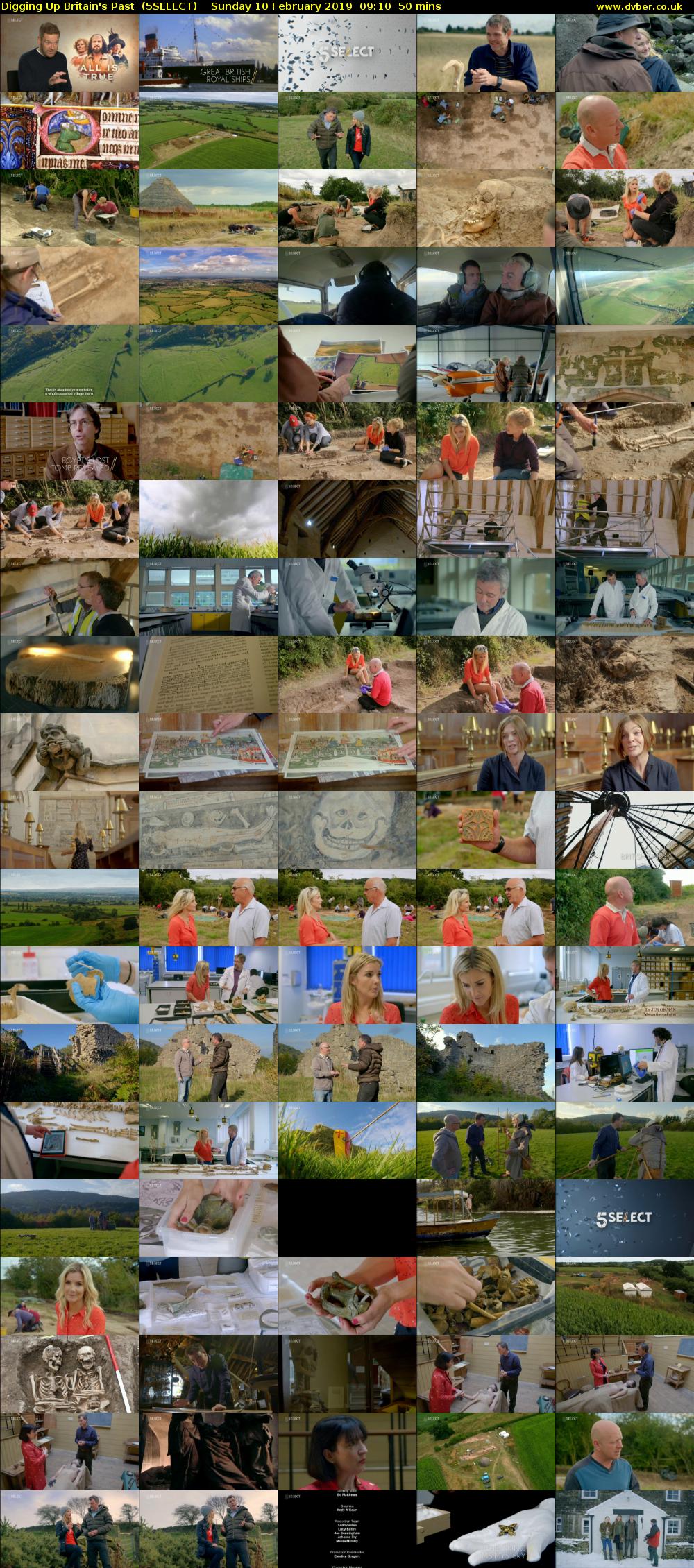 Digging Up Britain's Past  (5SELECT) Sunday 10 February 2019 09:10 - 10:00