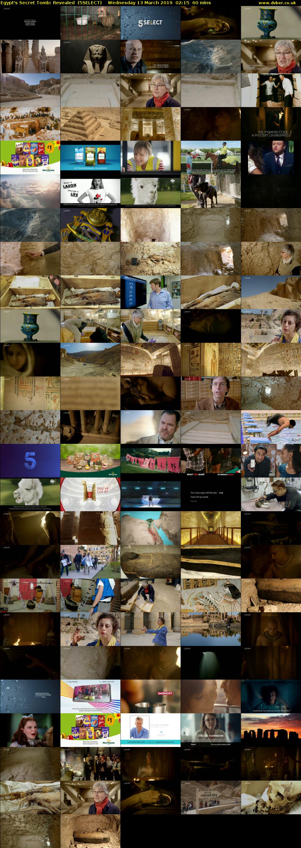 Egypt's Secret Tomb: Revealed  (5SELECT) Wednesday 13 March 2019 02:15 - 03:15
