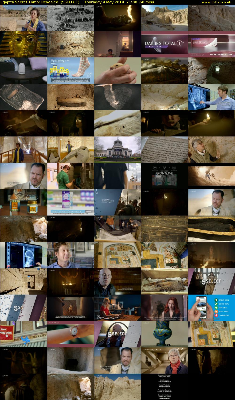Egypt's Secret Tomb: Revealed  (5SELECT) Thursday 9 May 2019 21:00 - 22:00