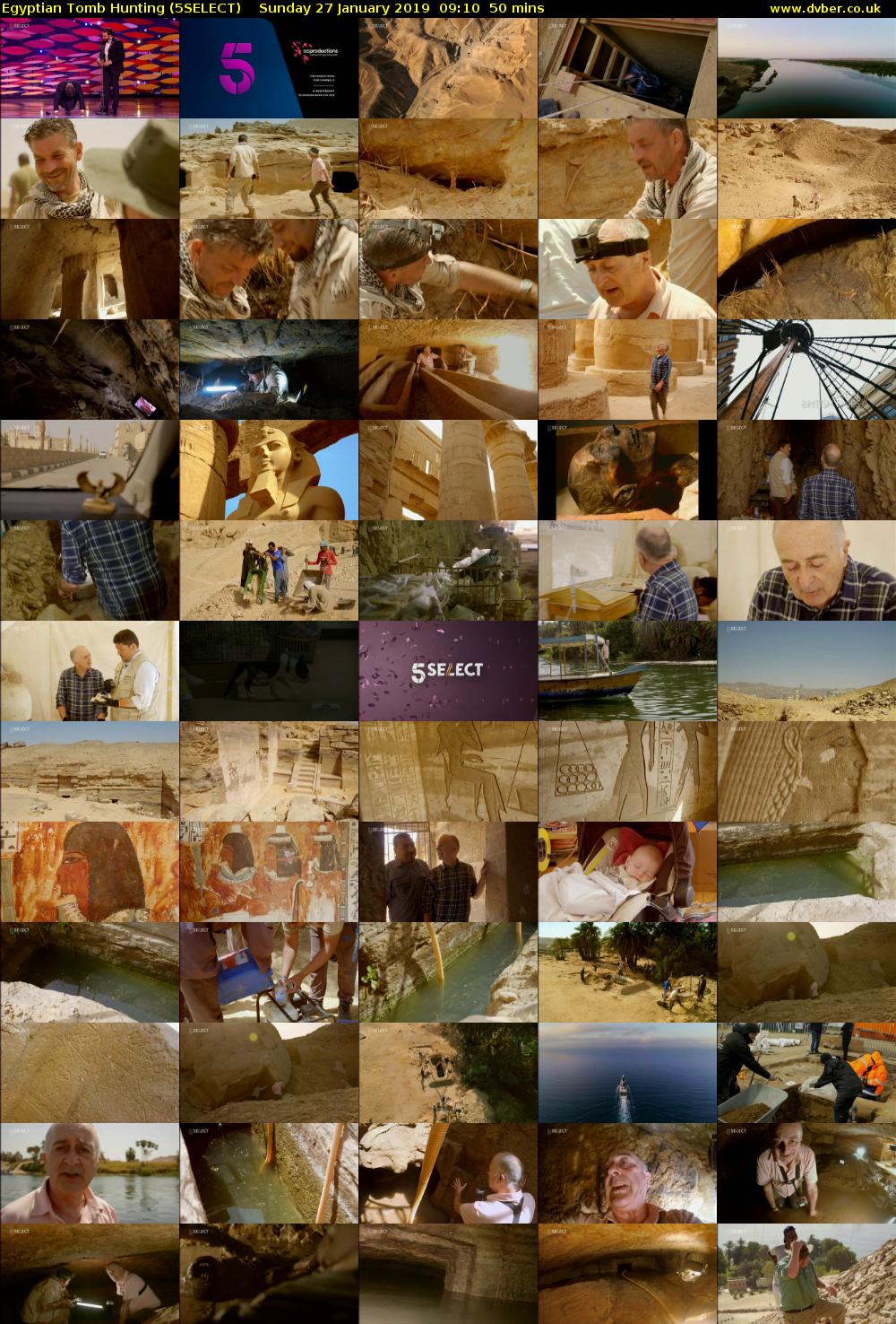 Egyptian Tomb Hunting (5SELECT) Sunday 27 January 2019 09:10 - 10:00