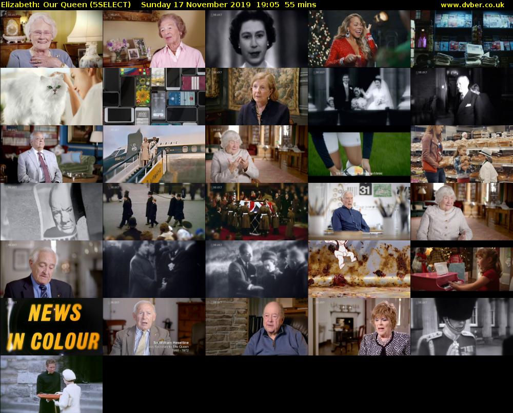 Elizabeth: Our Queen (5SELECT) Sunday 17 November 2019 19:05 - 20:00
