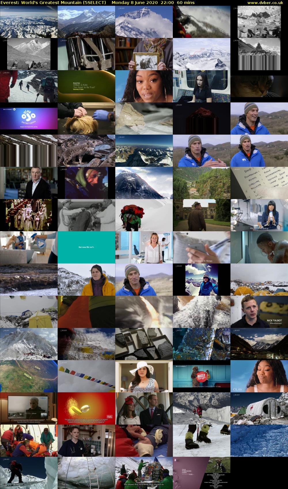 Everest: World's Greatest Mountain (5SELECT) Monday 8 June 2020 22:00 - 23:00