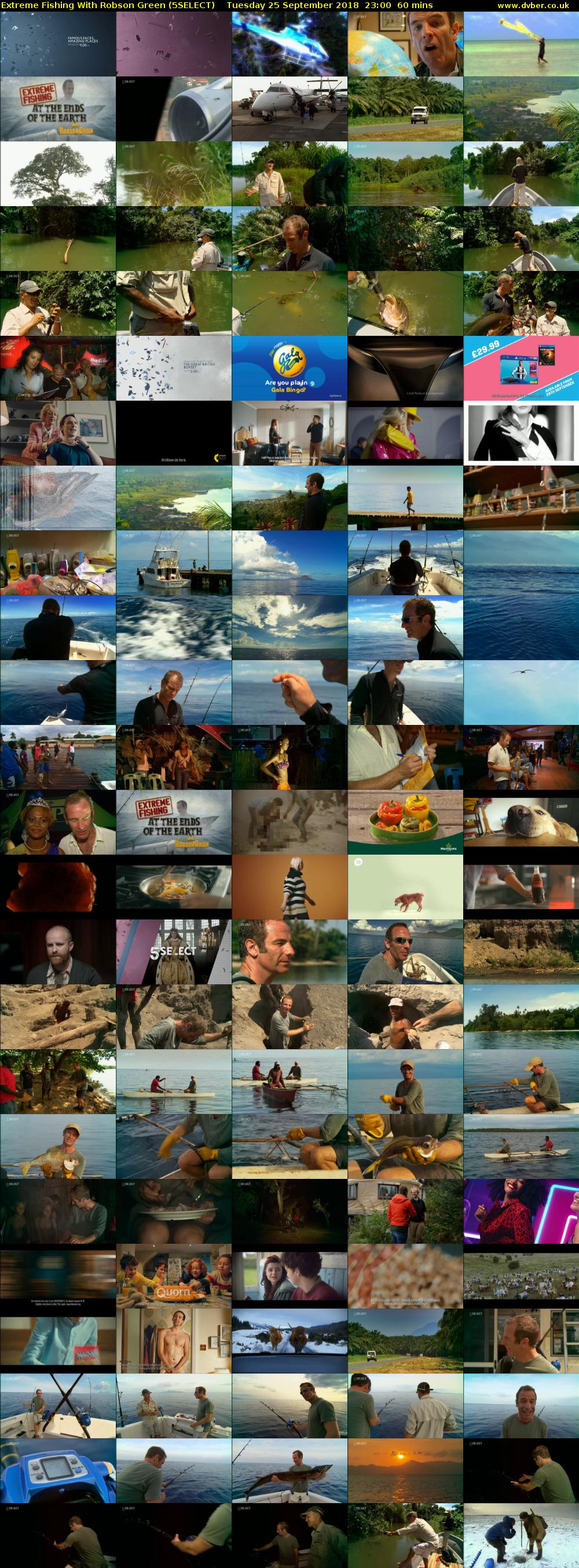 Extreme Fishing With Robson Green (5SELECT) Tuesday 25 September 2018 23:00 - 00:00