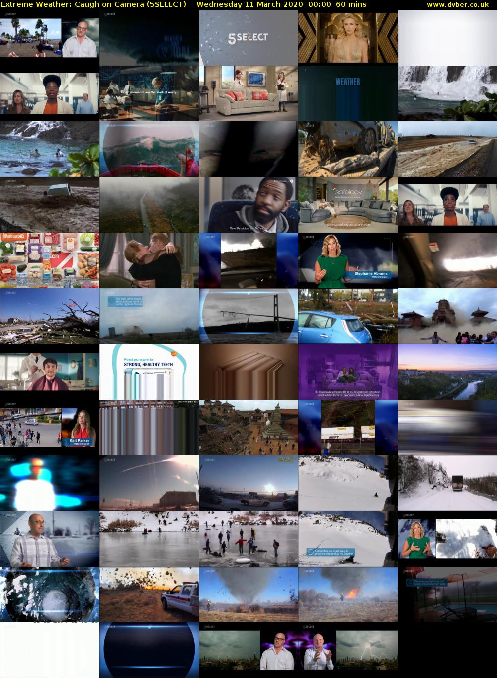 Extreme Weather: Caugh on Camera (5SELECT) Wednesday 11 March 2020 00:00 - 01:00