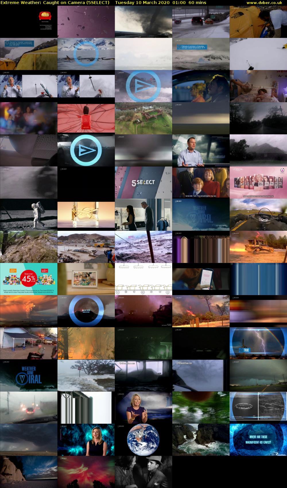 Extreme Weather: Caught on Camera (5SELECT) Tuesday 10 March 2020 01:00 - 02:00