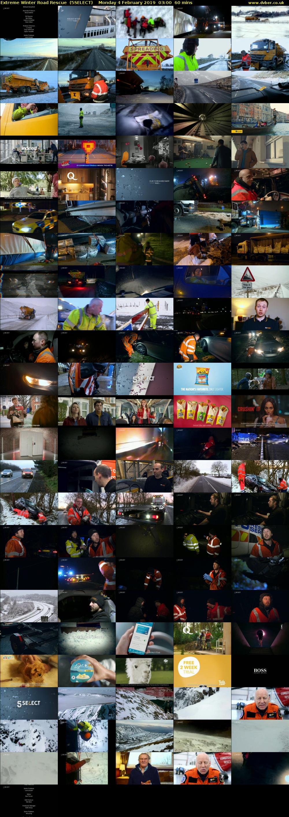 Extreme Winter Road Rescue  (5SELECT) Monday 4 February 2019 03:00 - 04:00