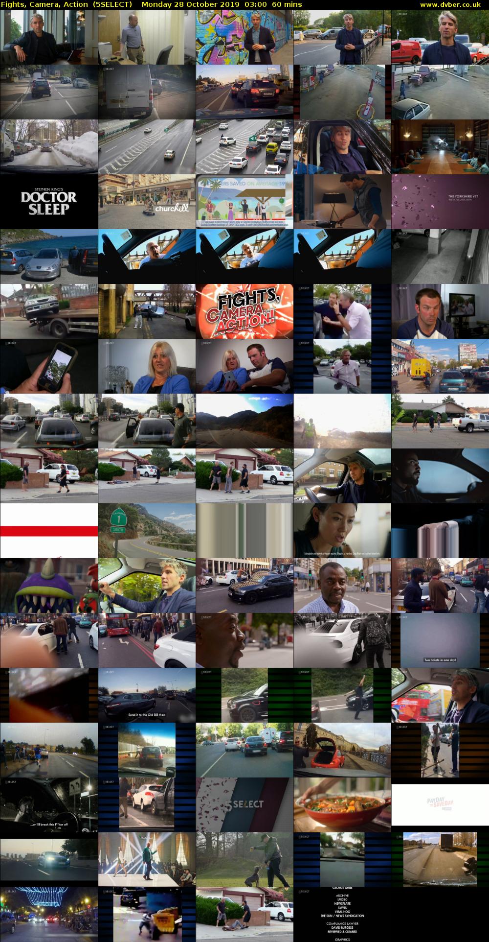 Fights, Camera, Action  (5SELECT) Monday 28 October 2019 03:00 - 04:00