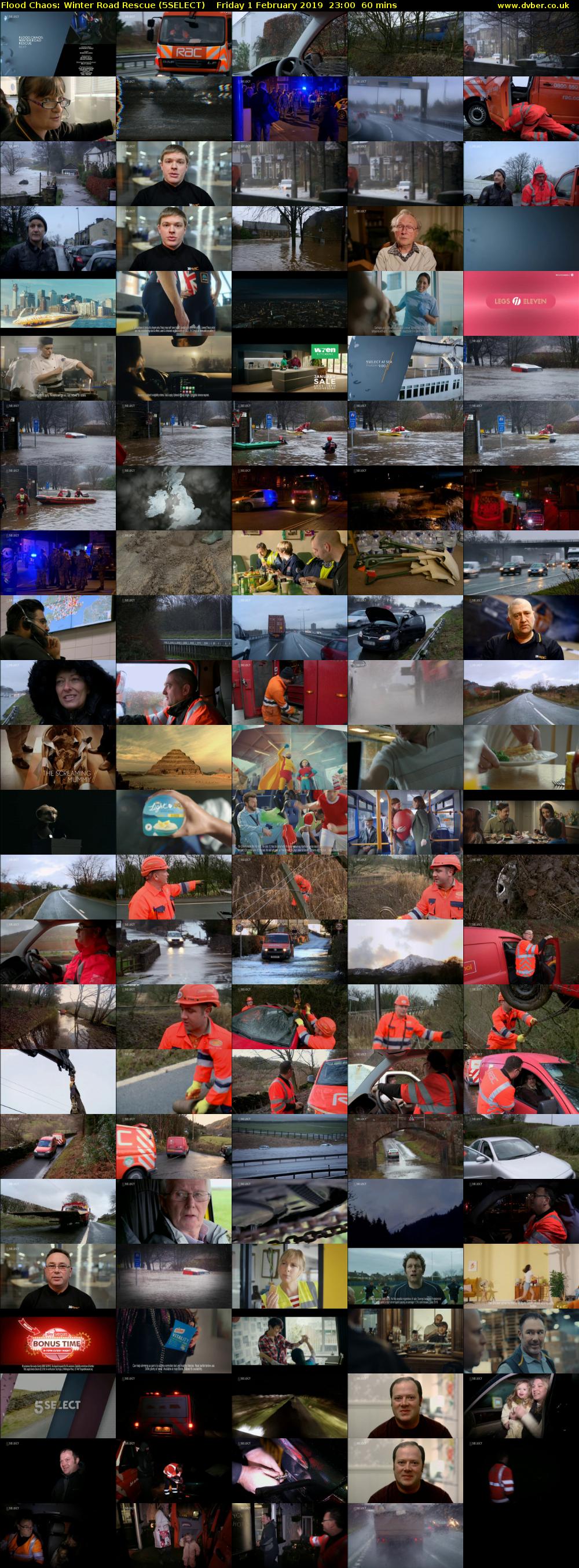 Flood Chaos: Winter Road Rescue (5SELECT) Friday 1 February 2019 23:00 - 00:00