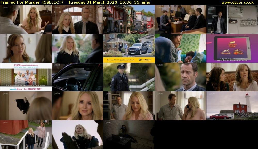 Framed For Murder  (5SELECT) Tuesday 31 March 2020 10:30 - 11:05