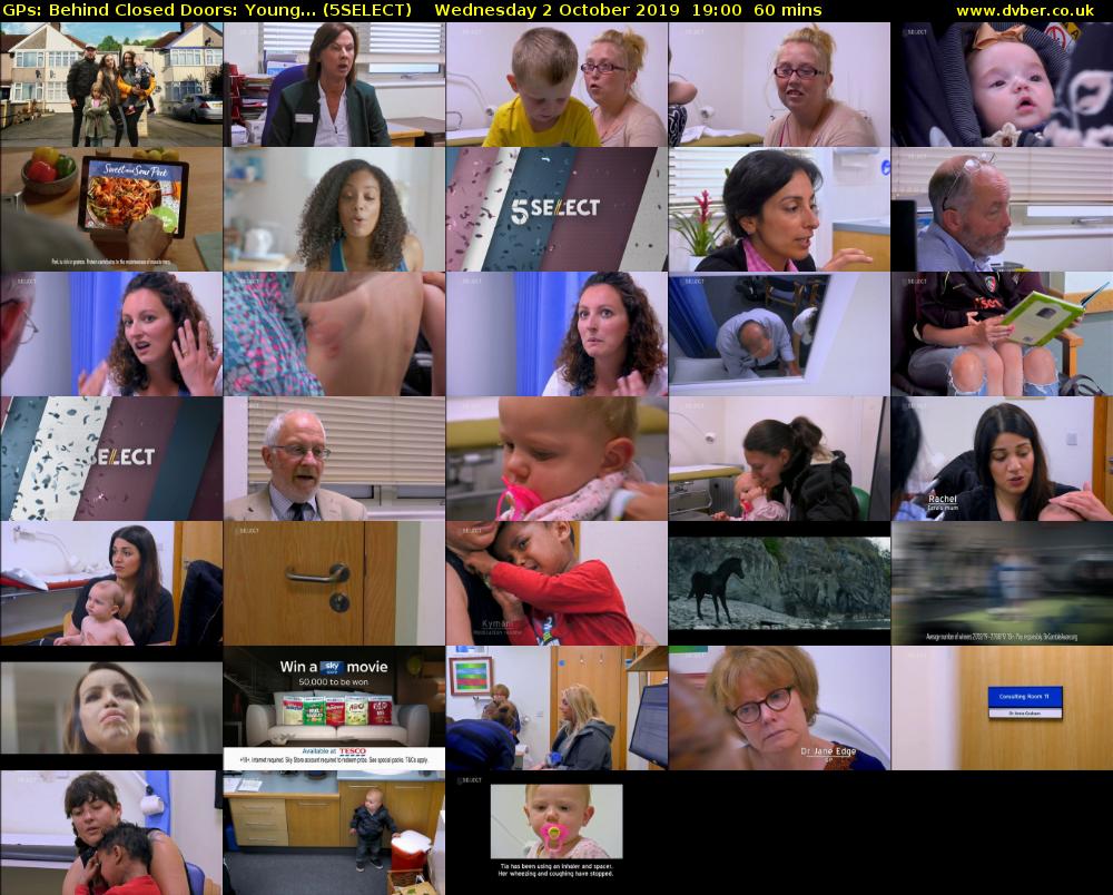 GPs: Behind Closed Doors: Young... (5SELECT) Wednesday 2 October 2019 19:00 - 20:00