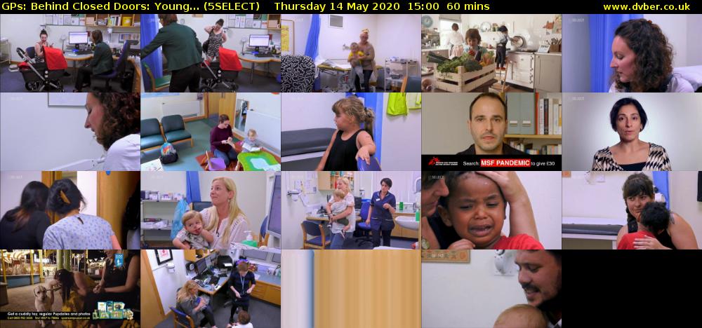 GPs: Behind Closed Doors: Young... (5SELECT) Thursday 14 May 2020 15:00 - 16:00