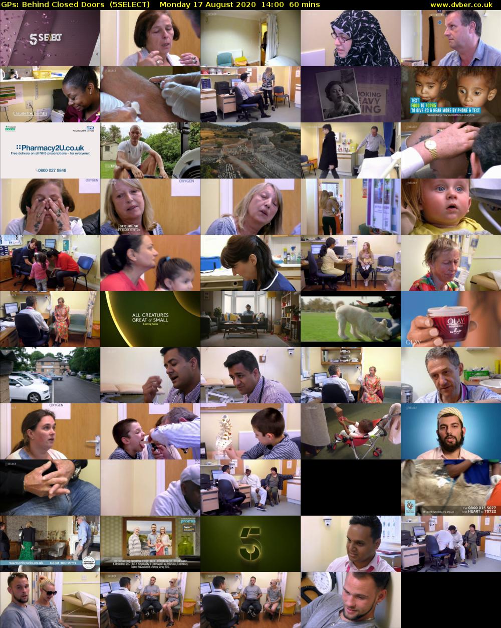 GPs: Behind Closed Doors  (5SELECT) Monday 17 August 2020 14:00 - 15:00