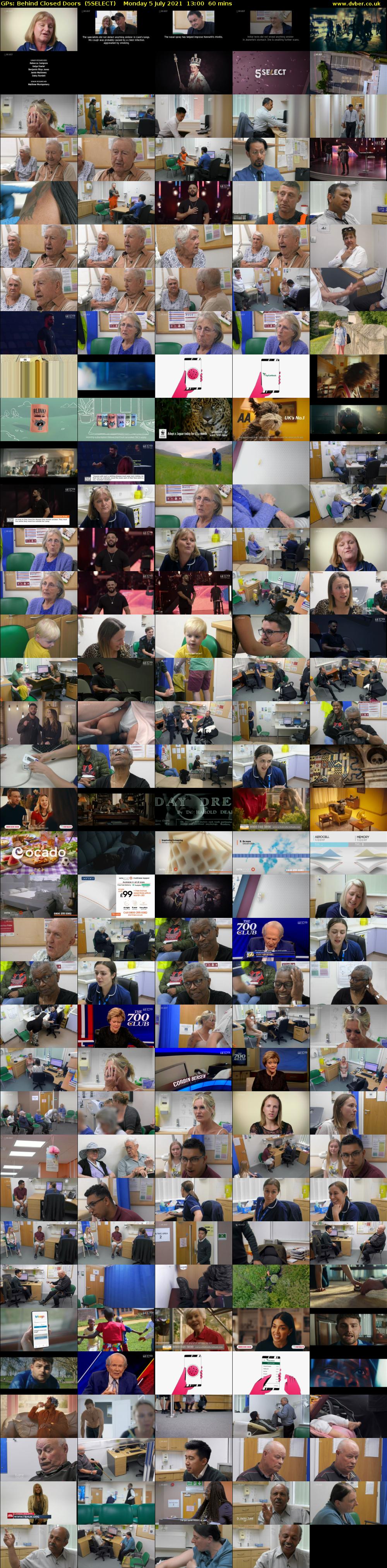 GPs: Behind Closed Doors  (5SELECT) Monday 5 July 2021 13:00 - 14:00