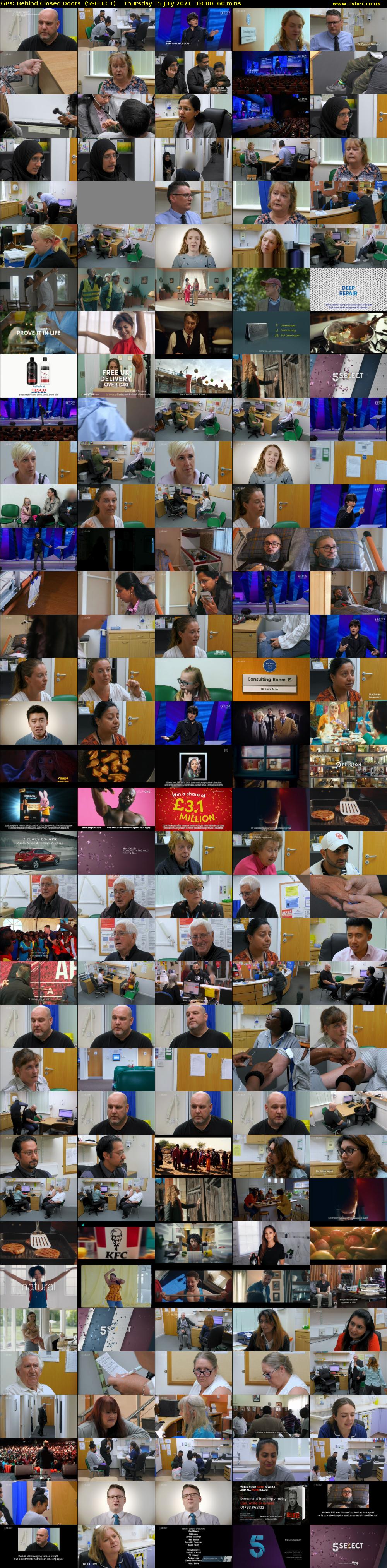 GPs: Behind Closed Doors  (5SELECT) Thursday 15 July 2021 18:00 - 19:00