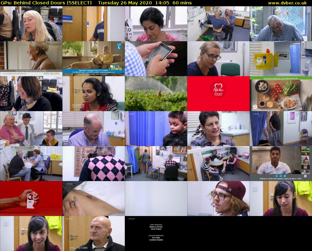 GPs: Behind Closed Doors (5SELECT) Tuesday 26 May 2020 14:05 - 15:05