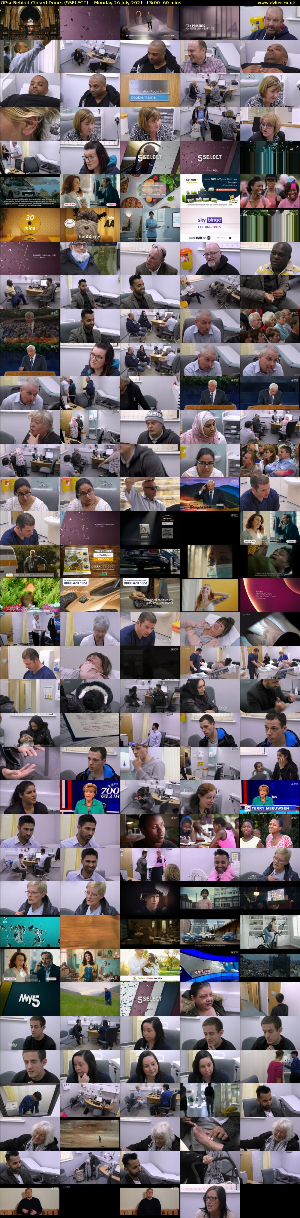 GPs: Behind Closed Doors (5SELECT) Monday 26 July 2021 13:00 - 14:00