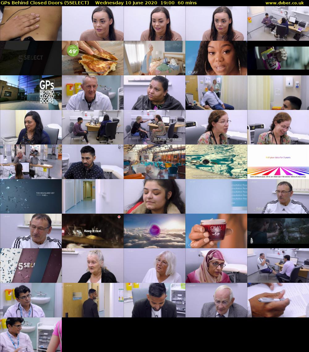 GPs Behind Closed Doors (5SELECT) Wednesday 10 June 2020 19:00 - 20:00