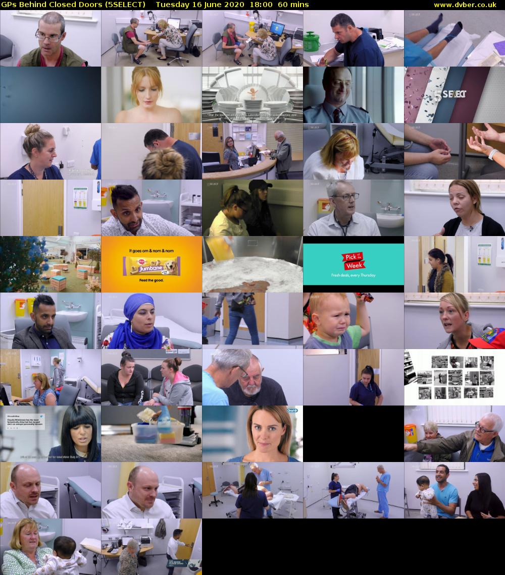 GPs Behind Closed Doors (5SELECT) Tuesday 16 June 2020 18:00 - 19:00