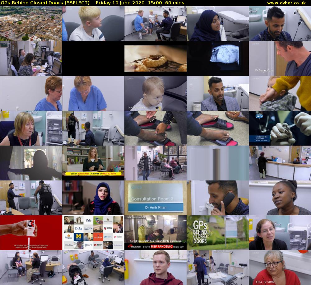 GPs Behind Closed Doors (5SELECT) Friday 19 June 2020 15:00 - 16:00