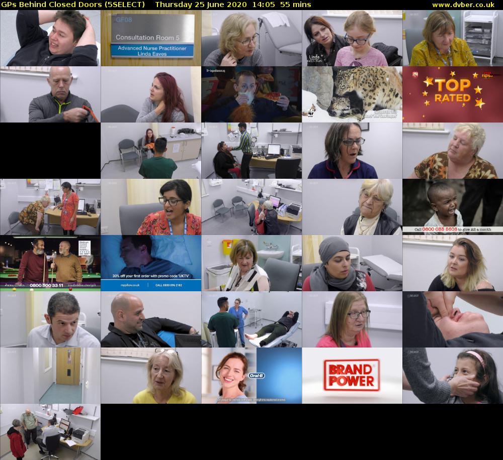 GPs Behind Closed Doors (5SELECT) Thursday 25 June 2020 14:05 - 15:00