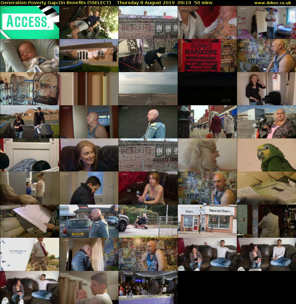 Generation Poverty Gap:On Benefits (5SELECT) Thursday 8 August 2019 09:10 - 10:00
