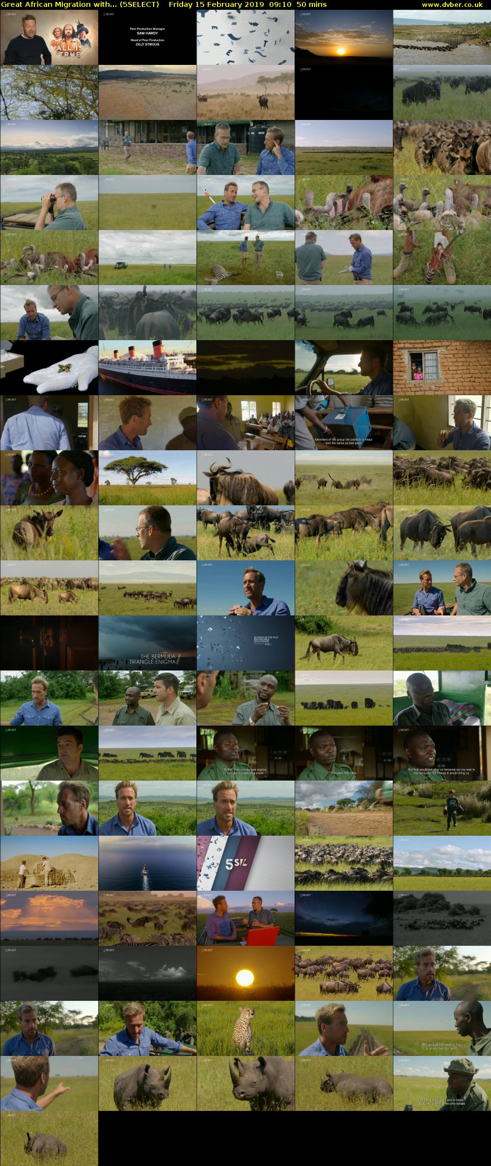 Great African Migration with... (5SELECT) Friday 15 February 2019 09:10 - 10:00