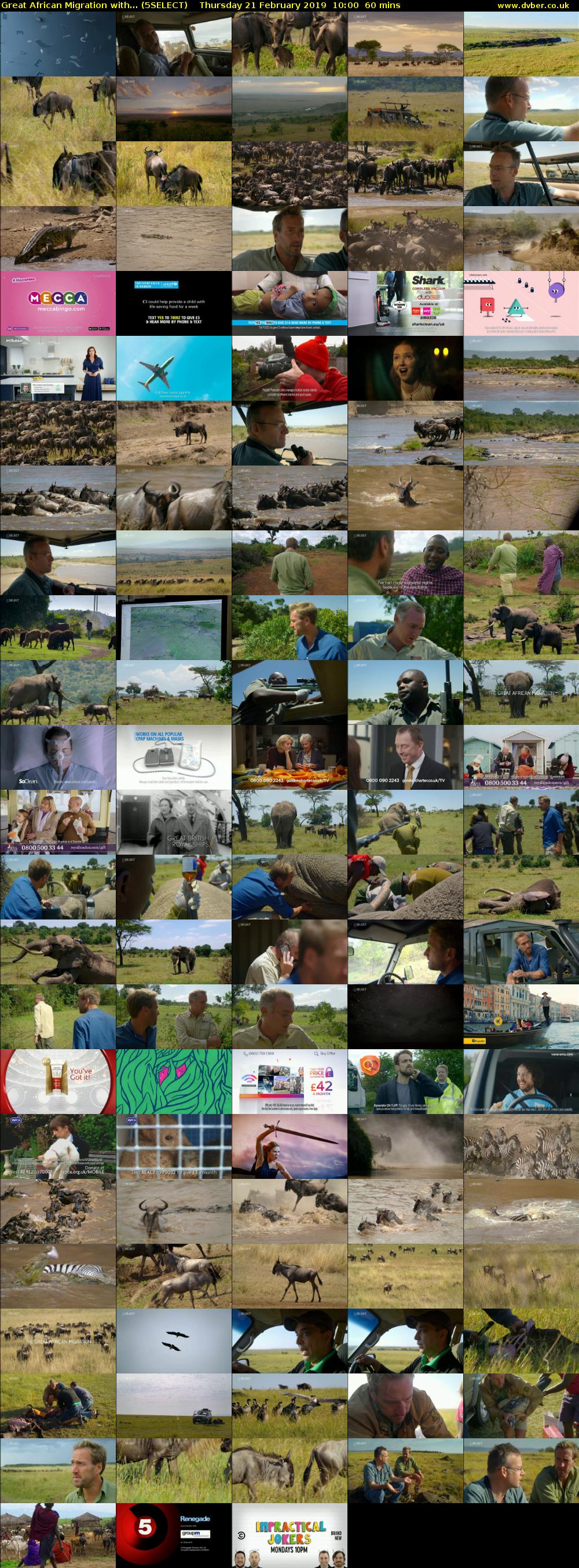 Great African Migration with... (5SELECT) Thursday 21 February 2019 10:00 - 11:00