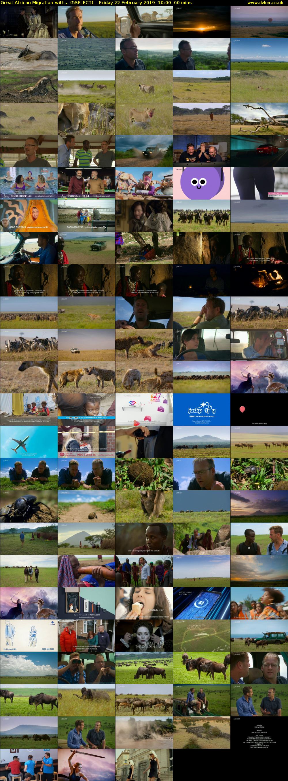 Great African Migration with... (5SELECT) Friday 22 February 2019 10:00 - 11:00