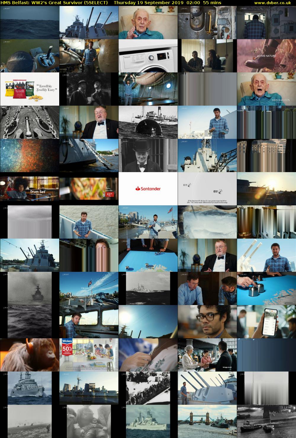 HMS Belfast: WW2's Great Survivor (5SELECT) Thursday 19 September 2019 02:00 - 02:55