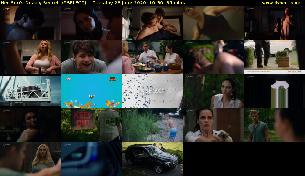 Her Son's Deadly Secret  (5SELECT) Tuesday 23 June 2020 10:30 - 11:05