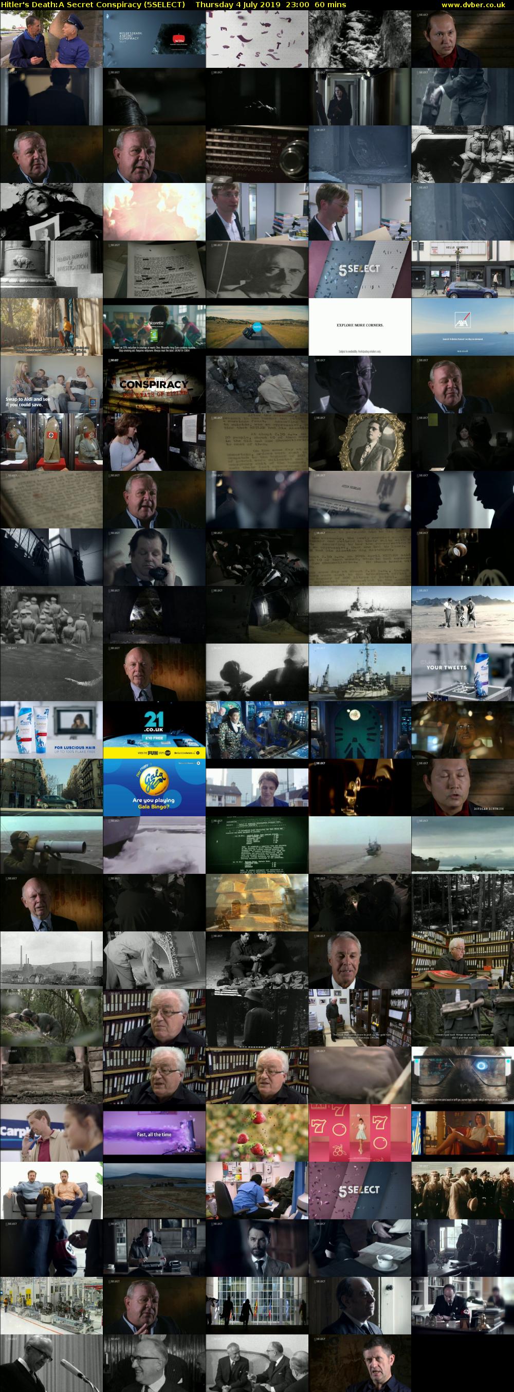 Hitler's Death:A Secret Conspiracy (5SELECT) Thursday 4 July 2019 23:00 - 00:00
