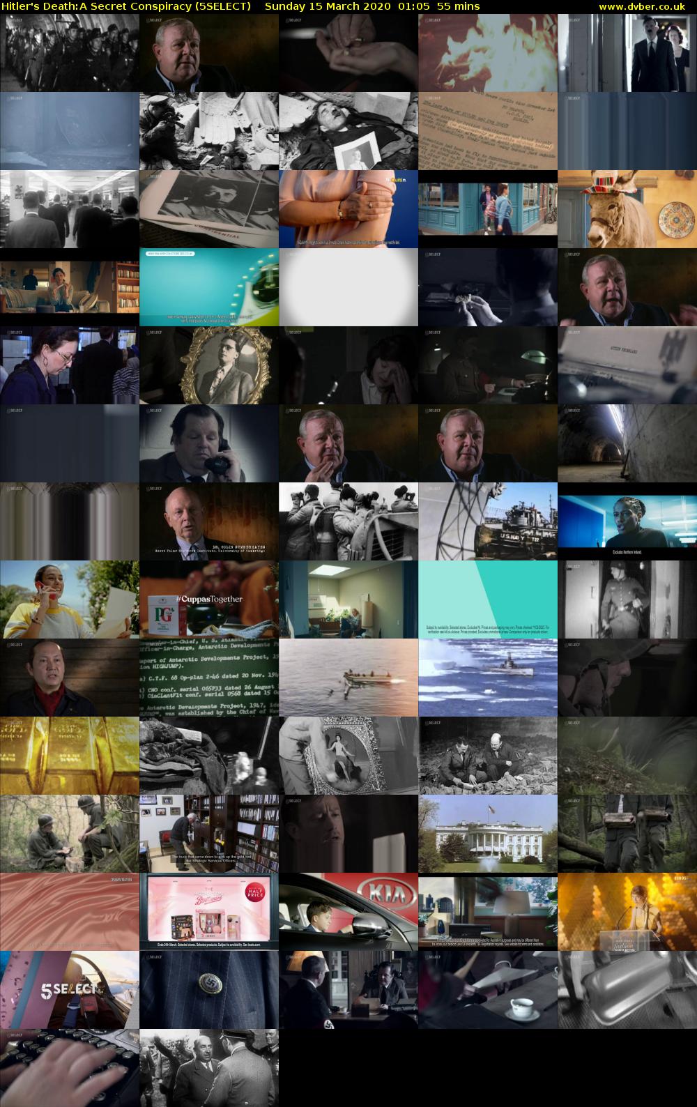 Hitler's Death:A Secret Conspiracy (5SELECT) Sunday 15 March 2020 01:05 - 02:00