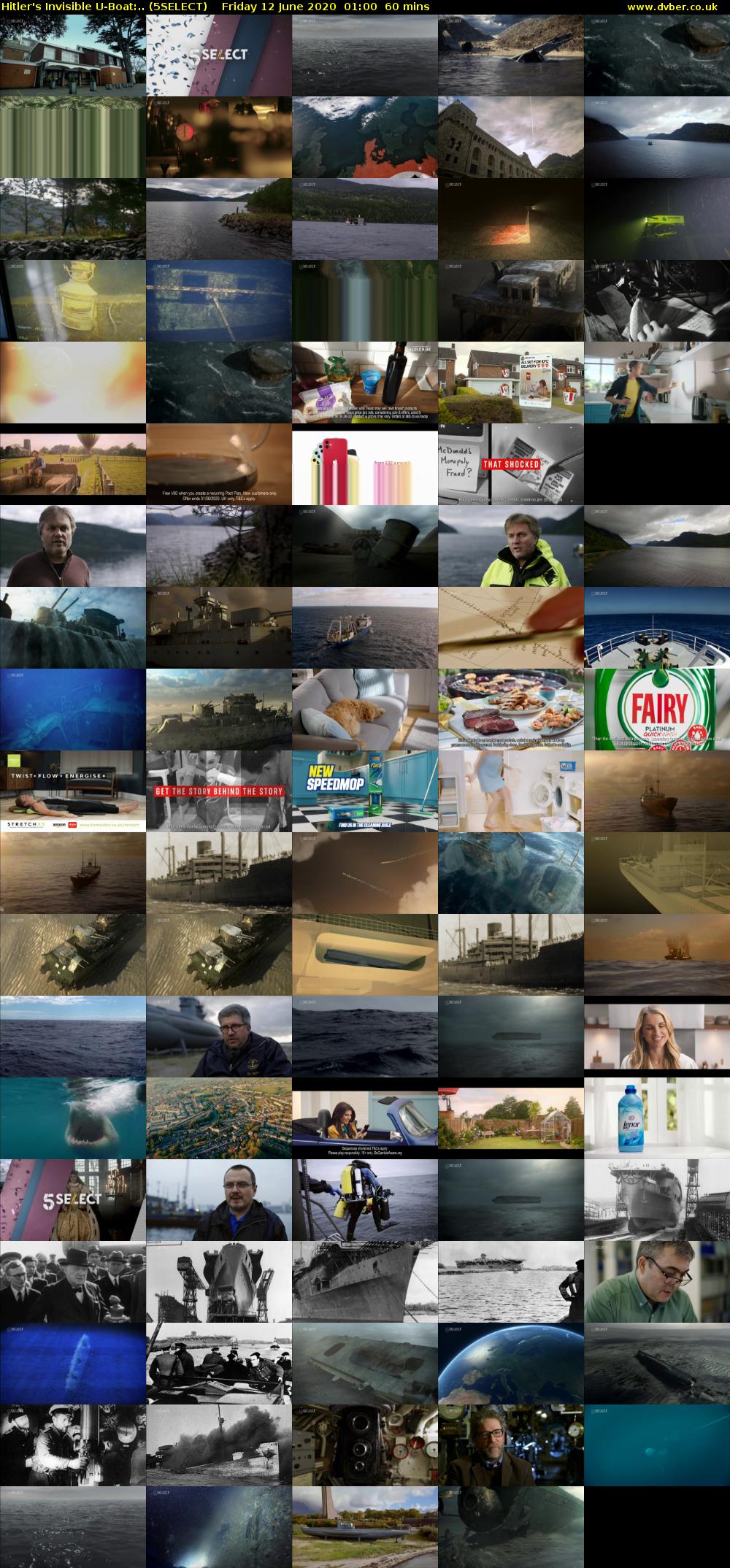 Hitler's Invisible U-Boat:.. (5SELECT) Friday 12 June 2020 01:00 - 02:00