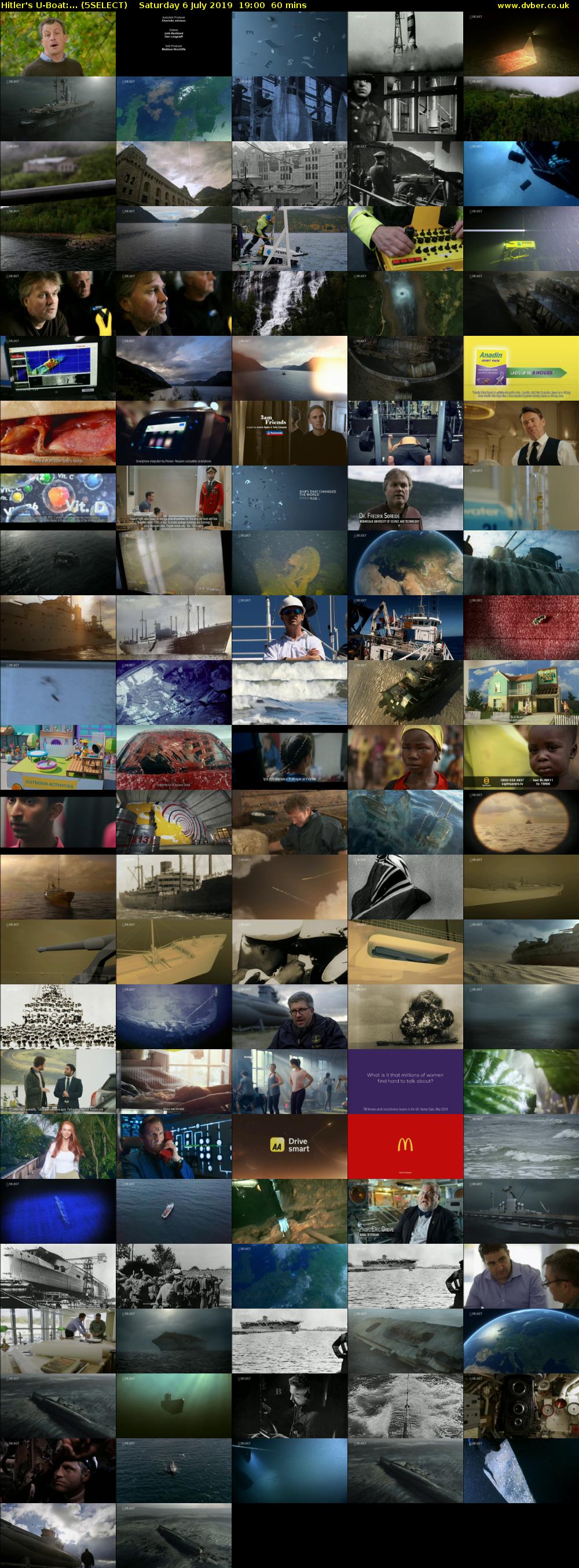 Hitler's U-Boat:... (5SELECT) Saturday 6 July 2019 19:00 - 20:00