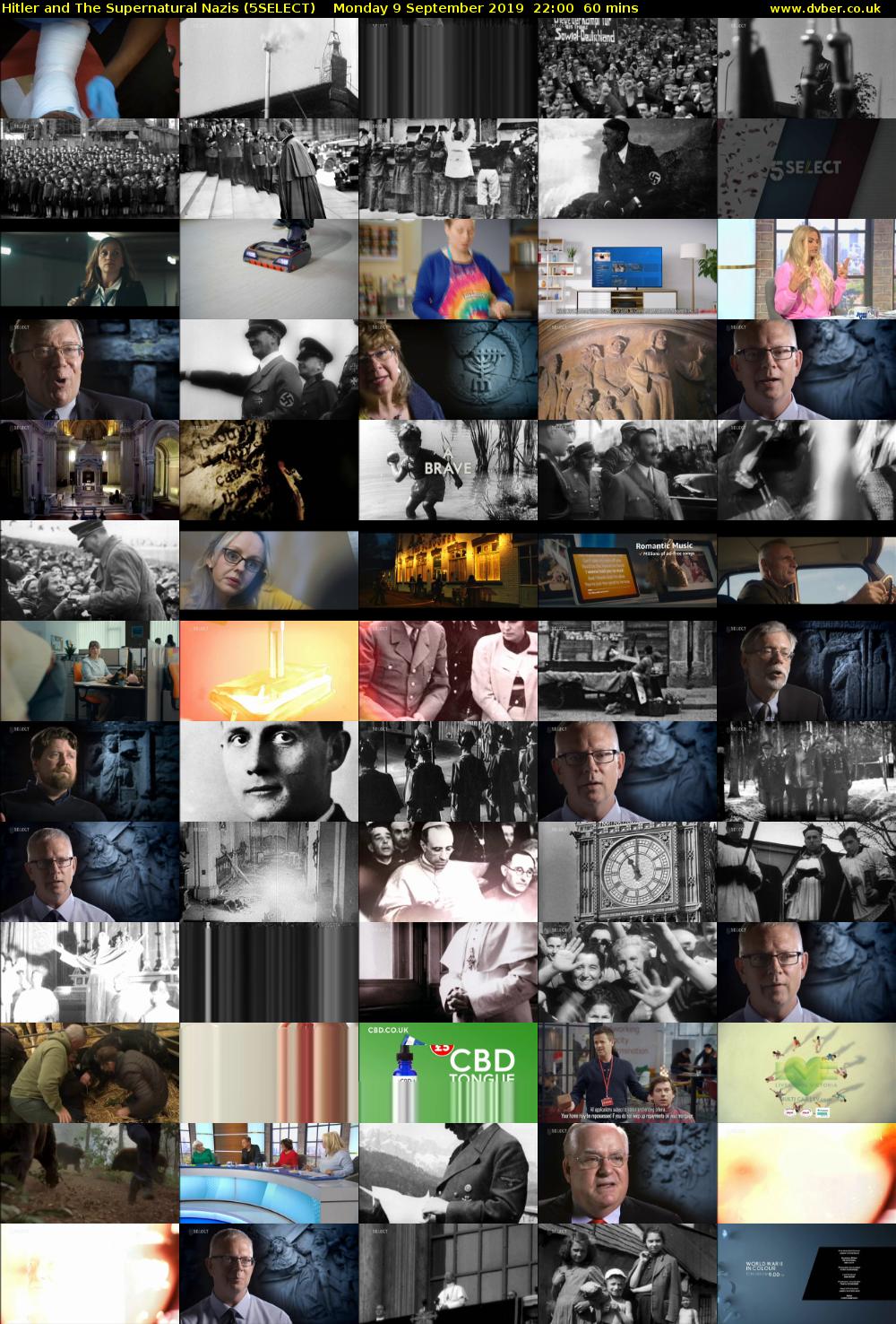 Hitler and The Supernatural Nazis (5SELECT) Monday 9 September 2019 22:00 - 23:00