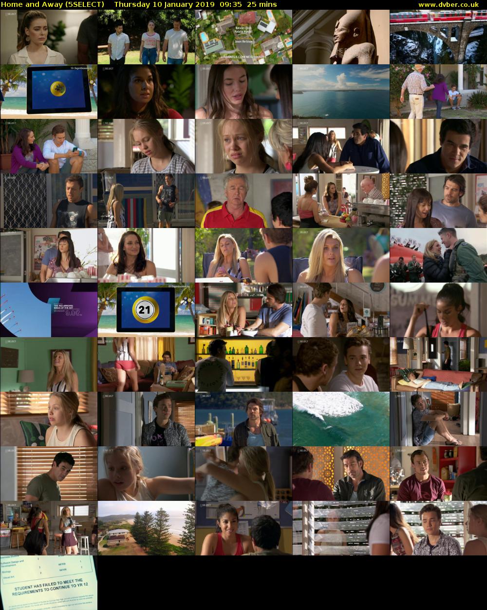Home and Away (5SELECT) Thursday 10 January 2019 09:35 - 10:00