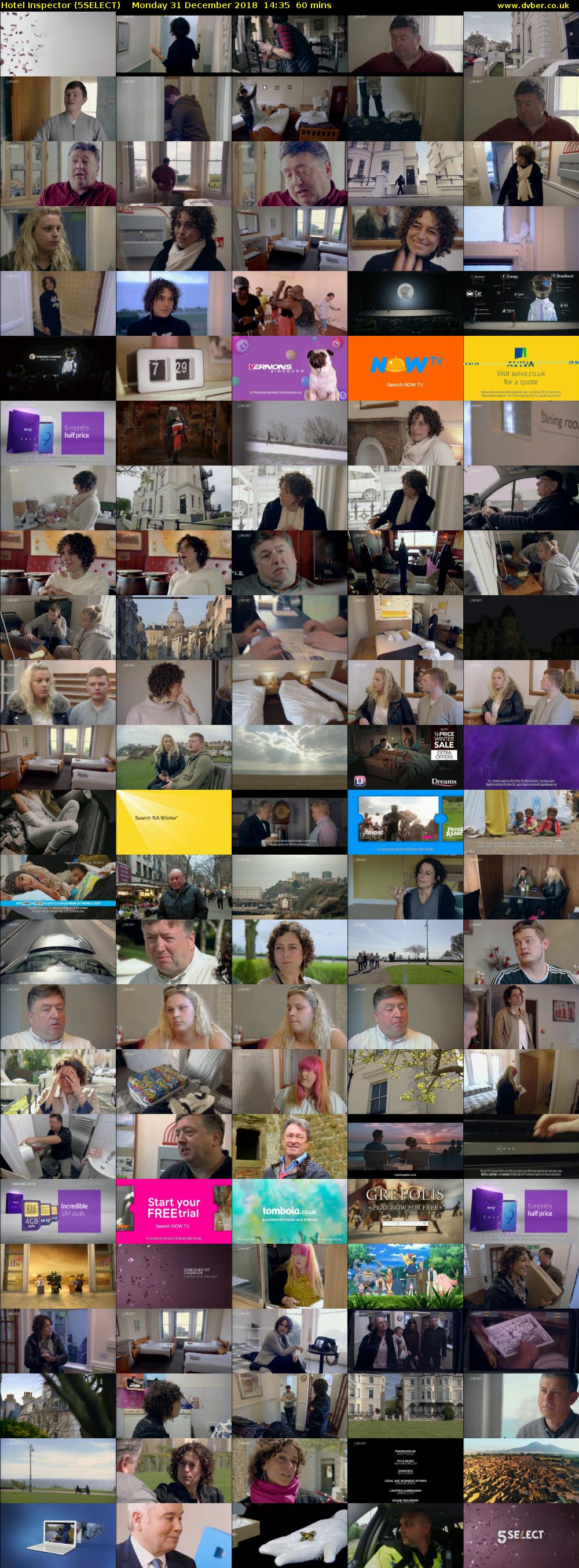 Hotel Inspector (5SELECT) Monday 31 December 2018 14:35 - 15:35