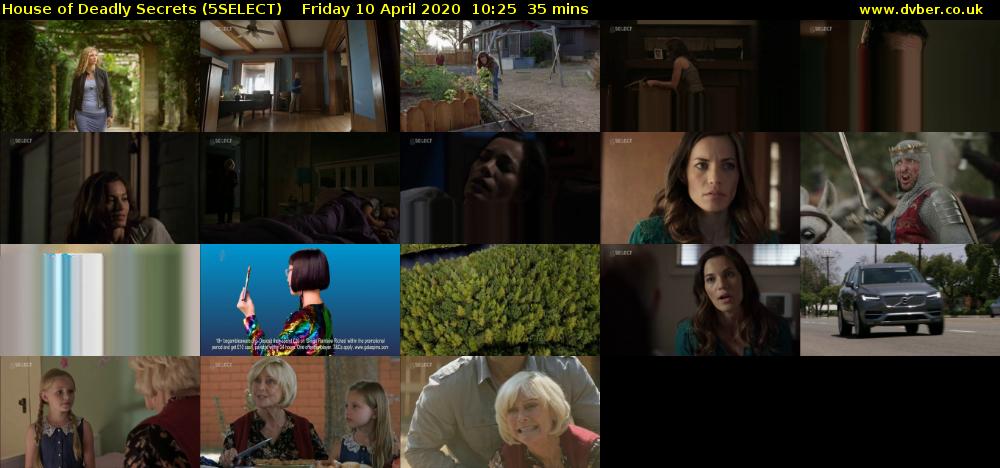 House of Deadly Secrets (5SELECT) Friday 10 April 2020 10:25 - 11:00