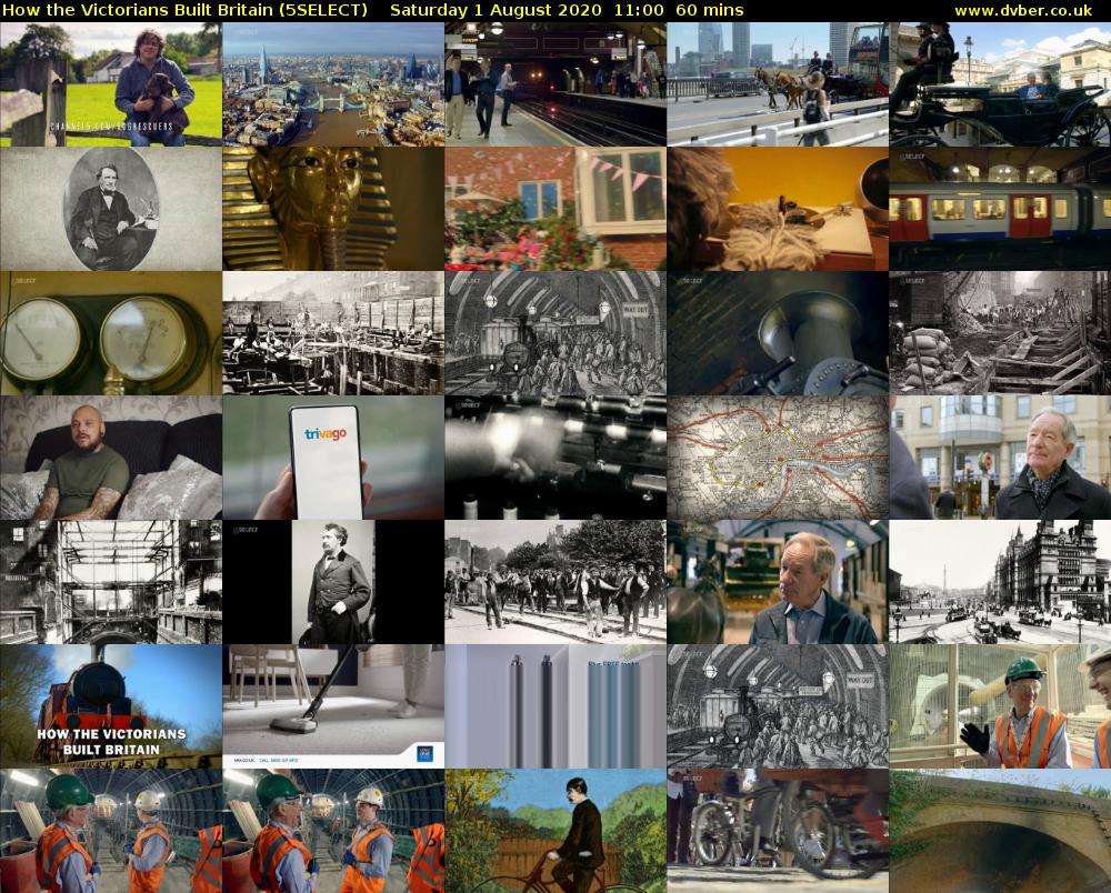 How the Victorians Built Britain (5SELECT) Saturday 1 August 2020 11:00 - 12:00