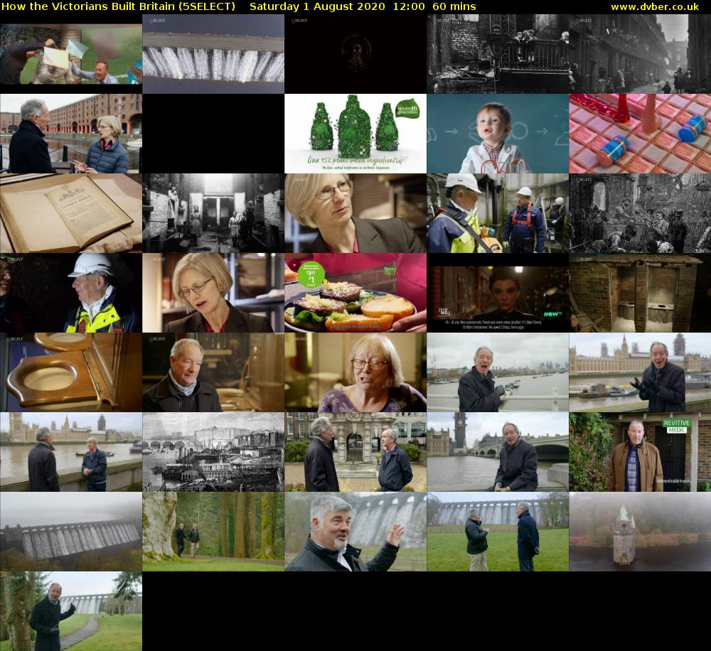 How the Victorians Built Britain (5SELECT) Saturday 1 August 2020 12:00 - 13:00