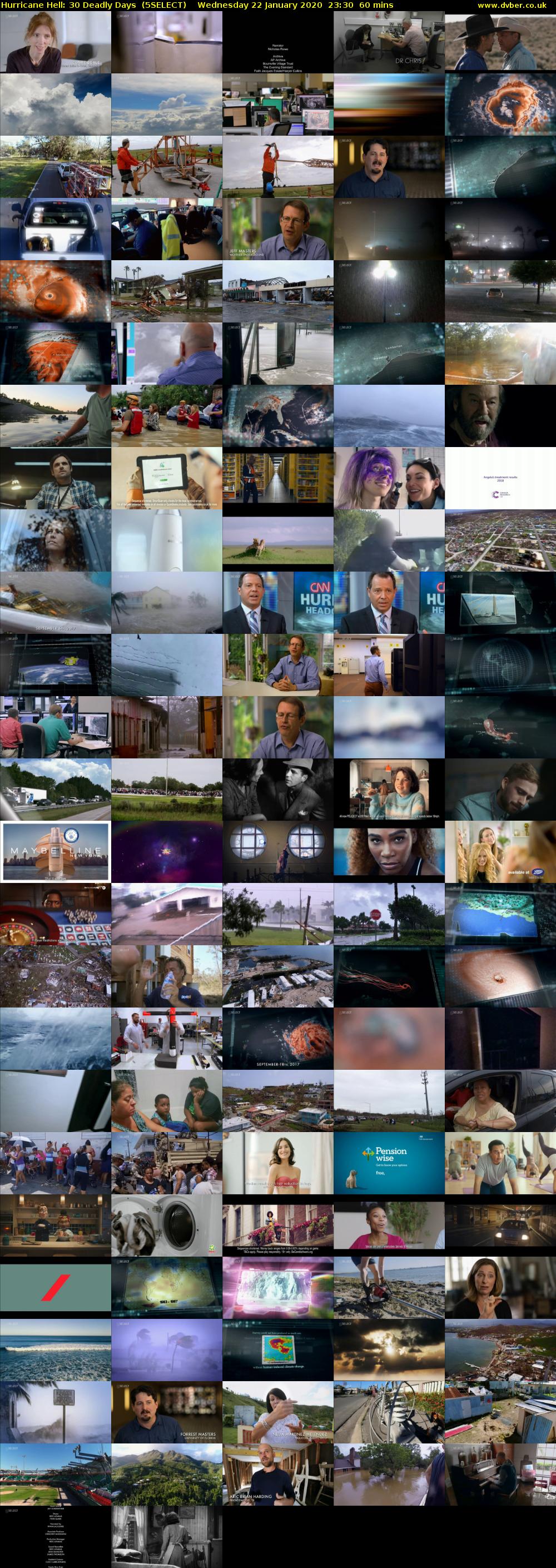 Hurricane Hell: 30 Deadly Days  (5SELECT) Wednesday 22 January 2020 23:30 - 00:30