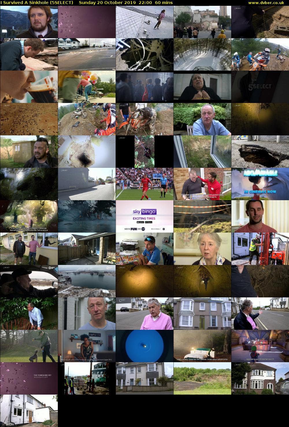 I Survived A Sinkhole (5SELECT) Sunday 20 October 2019 22:00 - 23:00