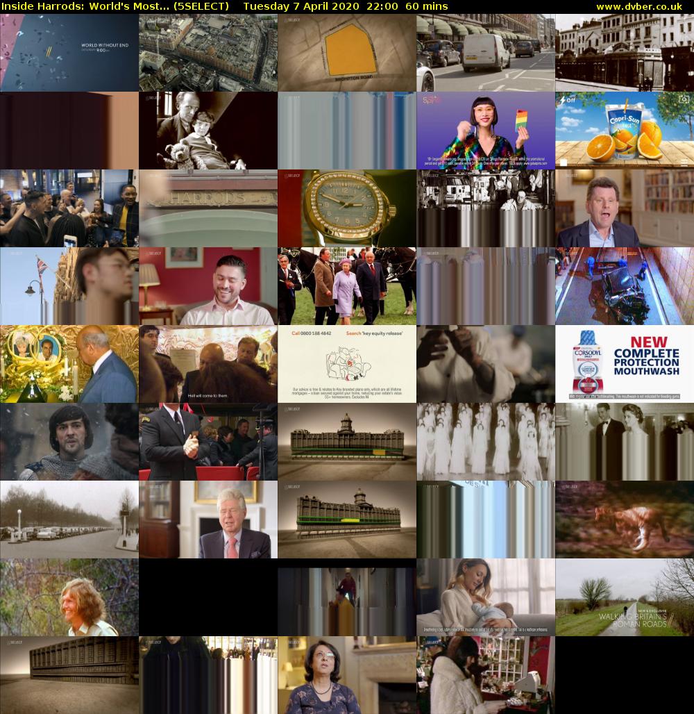 Inside Harrods: World's Most... (5SELECT) Tuesday 7 April 2020 22:00 - 23:00