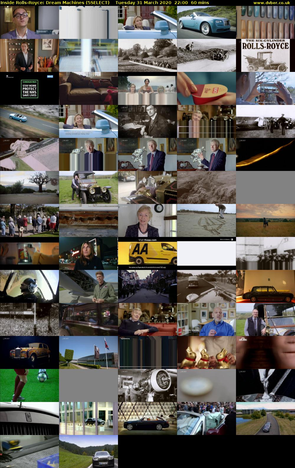 Inside Rolls-Royce: Dream Machines (5SELECT) Tuesday 31 March 2020 22:00 - 23:00