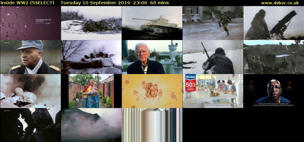 Inside WW2 (5SELECT) Tuesday 10 September 2019 23:00 - 00:00