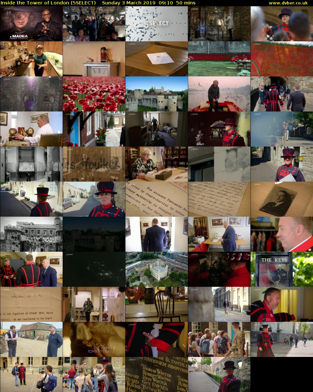 Inside the Tower of London (5SELECT) Sunday 3 March 2019 09:10 - 10:00
