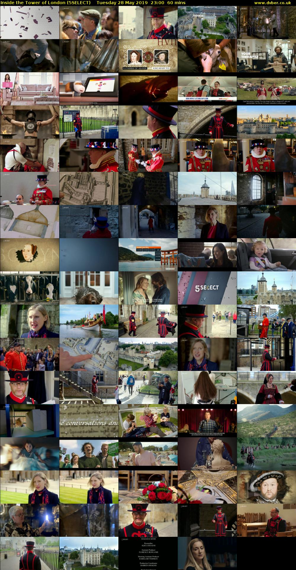 Inside the Tower of London (5SELECT) Tuesday 28 May 2019 23:00 - 00:00