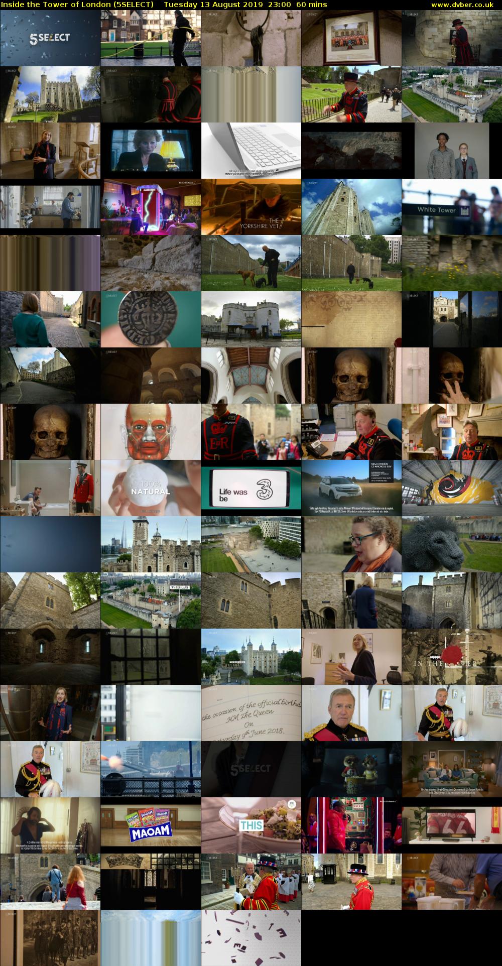 Inside the Tower of London (5SELECT) Tuesday 13 August 2019 23:00 - 00:00